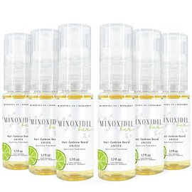 Espuma Minoxidil 5% con Concentrado de Bergamota Tratamiento Barba y Cabello 6 Botellas