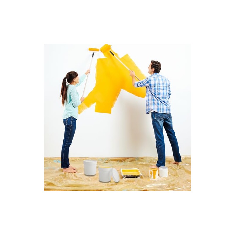 AKOLAFE 20 Pack Paint Buckets for Painting Empty Paint Cans