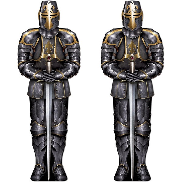 Beistle Jointed Black Knight 2 Piece, Multicolored