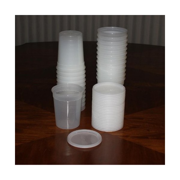 Delitainer 32 oz. Deli Food Containers w/ Lids - Box
