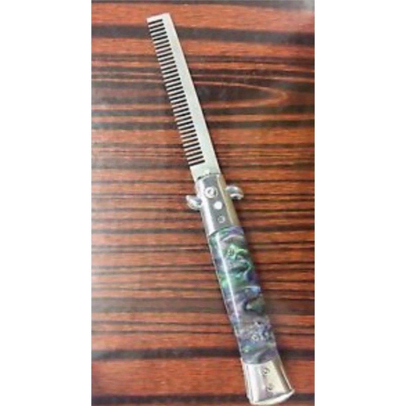 Stilleto Rainbow SWITCHBLADE COMB Italian Stiletto Style Knife Automatic Switch