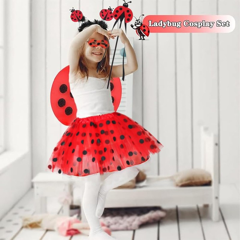 PASLFC Children's Ladybird Costume, Fancy Dress Costumes, Children's Ladybird, Ladybird