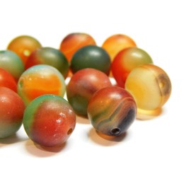 Perlin - Malachite Beads 12 mm Round Gemstone Stone Beads Jewellery Beads for DIY Chain Craft Set G585 x2