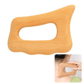 DELUXEFOX Cassa Board, Cassa Plate, Wooden Massage Tool, Facial Cassa Plate, Meridian Massage, Myofascial Release, Cassa, Promotes Blood Circulation, Corrugated Types, Scraping Plate, Full Body