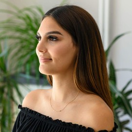 MATERIA by Matthias Wagner Women's Heart Necklace 925 Silver Choker Necklace in Silver or Gold-Plated 42-45 cm, Sterling Silver