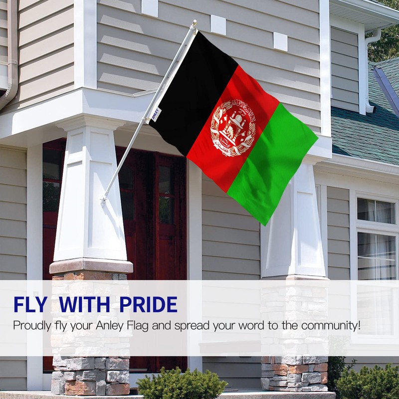 Anley Fly Breeze 3x5 Feet Afghanistan Flag - Vivid Color