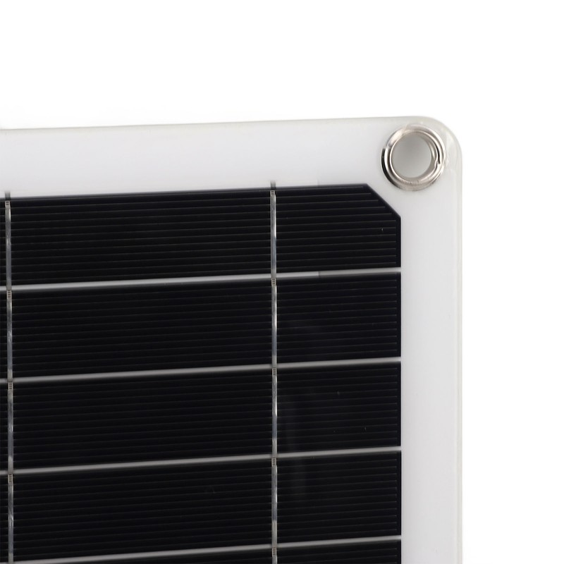 18V 20W Portable Solar Panel Semi Flexible Monocrystalline Waterproof Solar