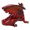 AB Tools Red Dragon Lying Resin Fantasy Sculpture Statue House