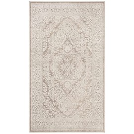 SAFAVIEH Reflection Collection Accent Rug - 2'3" x 3', Beige & Cream, Boho Tribal Distressed Design, Non-Shedding & Easy Care, Ideal for High Traffic Areas in Entryway, Living Room, Bedroom (RFT668A)