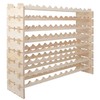 ZenStyle 8 Tier 96 Bottles Premium Wood Wine Rack Stand