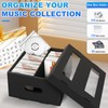 AOBOPLE CD Storage Boxes,5 Pack 2 Compartment CD Case Storage,Cardboard