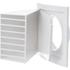Ø 125mm / 5 inch White Plastic Cowled Ventilation Grille