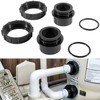 2 Pack 270100 Black Pool Valve Adaptor Replacement Kit Fit