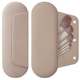 El accesorio de UIV@SH que toda amante del maquillaje necesita: Este Porta Brochas de Maquillaje con Cierre Magnético Impermeable y Lavable Ideal para Viajes de silicona