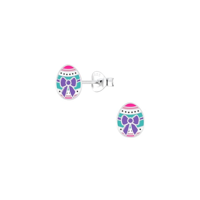 Easter Egg Earrings 925 Sterling Silver