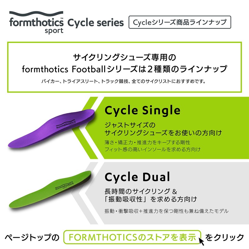 Formthotics Cycling Sports Insole, Ultra Lightweight, Shock Absorption, Bicycle, Cycling,