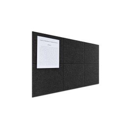 Large Felt Bulletin Board(36" x 24"),Cork Board Alternative,6 Pack Felt Wall Tiles with Safe Removable Adhesive Tabs,Notice Pin Board/Message Board/Vision Board for Office, School & Home