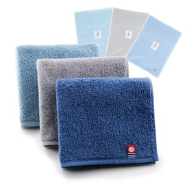 Armulabor Imabari Towel, Handkerchief, Fluffy, Durable, Large, Individually Packaged, 100% Cotton, 3 Pieces