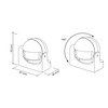 SEBSON® Outdoor Motion Detector - Set of 2 - IP54