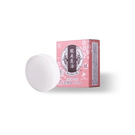Edo Deer Oil Beautiful Skin Soap, 3.5 oz (100 g), Made in Japan, Soap, Deer Oil Soap, Natural Ingredients, Moisturizing, Body Care, Cherry Blossom Scent, Deer Oil