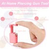 4 Pcs Nose Piercing Kit - Disposable Piercing Gun Built-in
