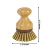 Bamboo Naturals Mini Scrub Brush, Made of Sustainable Bamboo and