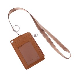 fatteryu Business Credit Card ID Badge Coin Purse Holder Neck Strap Lanyard Keychain