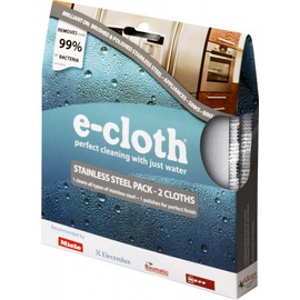 E-Cloth Stainless Steel Pack 2 Cloths For Cleaning Stainless Steel