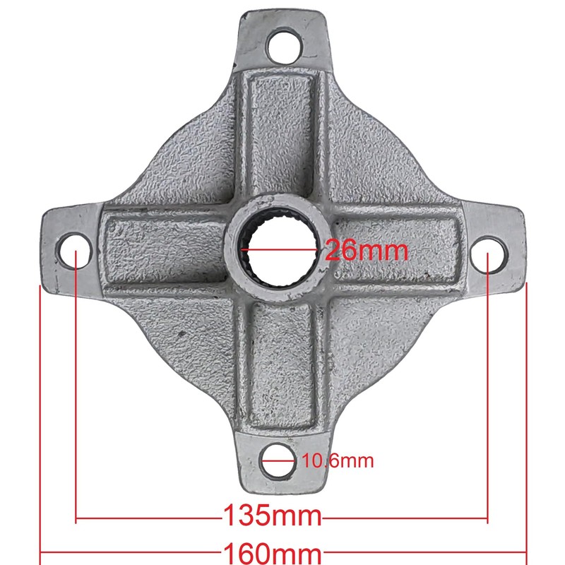 Rear Hub Flange Go Kart 150cc KD-150GKA-2 Genuine Kandi Part