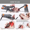 Preciva Coax Cable Crimper, Coaxial Cable Compression Tool Kit with