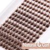 Mavphnee Brown Lash Clusters 168 Pcs Natural Looking 8-16MM Eyelash