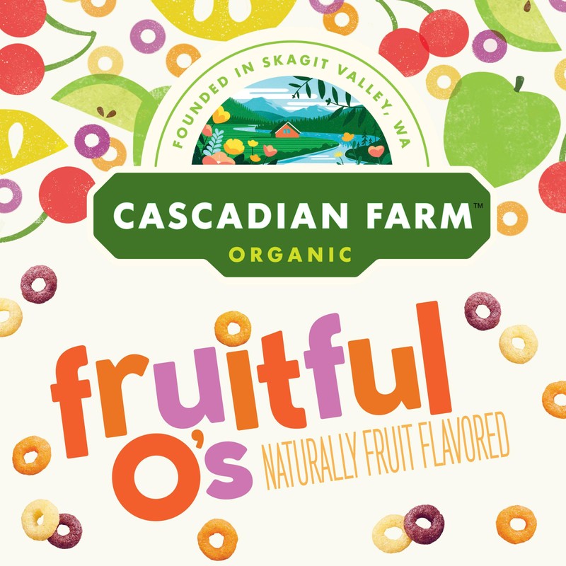 Cascadian Farm Organic Fruitful O's Cereal, Gluten Free, Made with