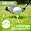 guduling 200 Pcs Green Golf Tees,Plastic Golf Tees,Reusable,Highly Visible Bright