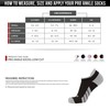 CSX Ankle Socks, Arch Support Compression, Men and Women Low