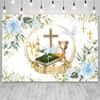 AIBIIN 7x5ft Mi Primera Comunión Backdrop Baptism Backdrop Decorations First