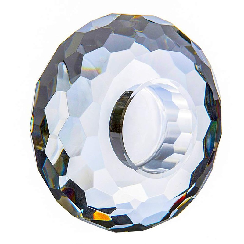 Donoucls Crystal Tealight Holder Candlestick Home Decorations for Dinner Table
