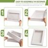 Rarapop 25 Pack Large Cookie Boxes with Window, 16x11x2.5 Inches