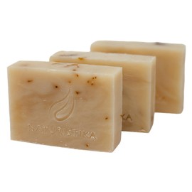 Aloe and Calendula Soap Bar (3 Pack), Vegan and All Natural Handcrafted with Organic Oils. Face and Body Soap. For Men, Women and Teens. Unscented with Shea Butter.