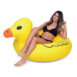 GoFloats Duck PartyTube Inflatable Raft, Float In Style (for Adults and Kids)