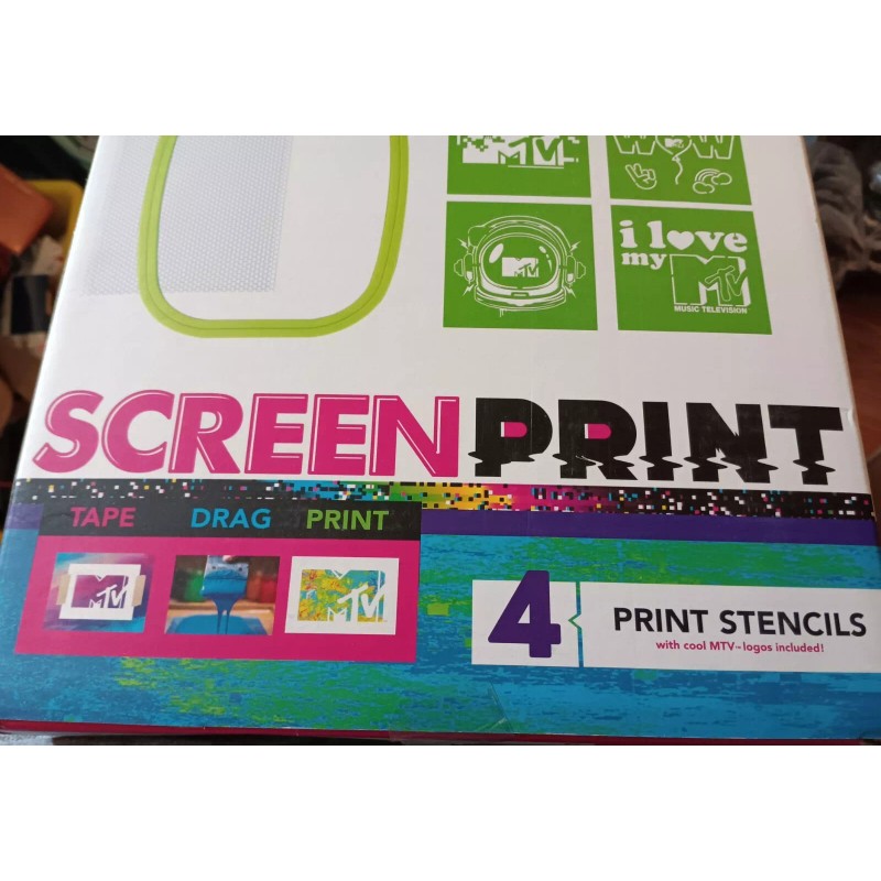 MTV Screen Printing DIY Kit - New, 4 Print MTV