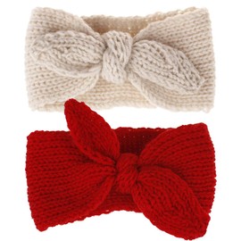 Winter Cute Kids Baby Girls Knit Rabbit Knotted Headband Headwrap Earwarmer
