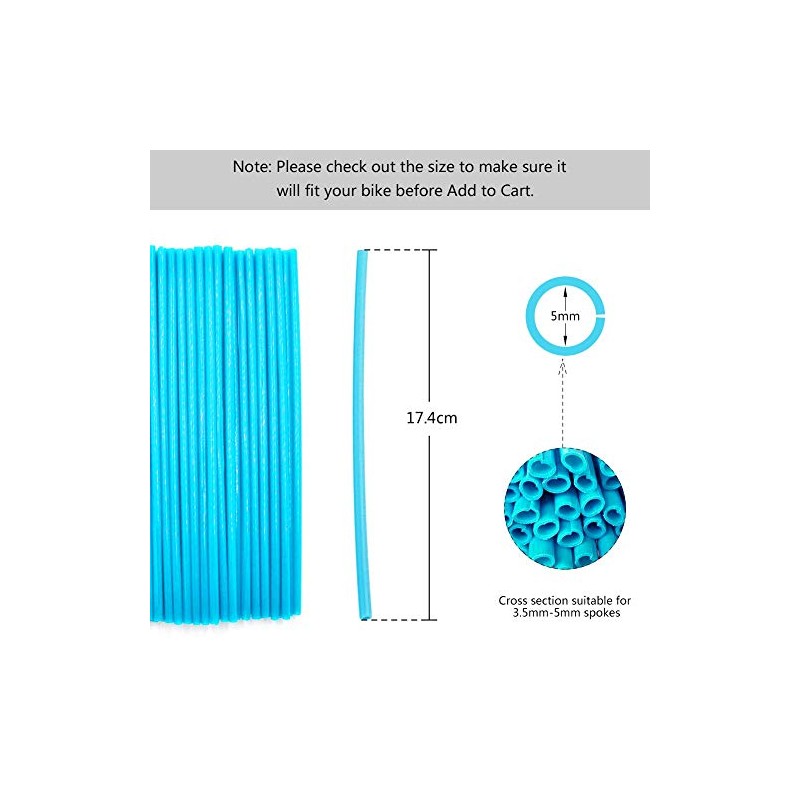 Wheel Rim Spoke Covers, 36 pcs Motocross Rims Off Road