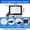 JNGMAIR 100W LED Outdoor Flood Light Plug in, 12000LM 5000K