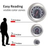Stainless Steel BBQ Smoker Grill Thermometer - Precise Temperature Gauge