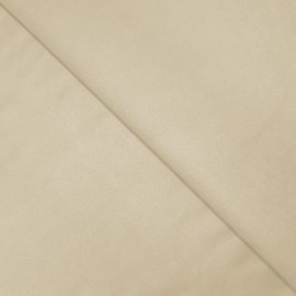 Faux Suede Upholstery Fabric Curtain Fabric Suedette for Curtain Cushion Sofa (Cream, Per Half Metre)