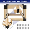 2''x4'' DIY Workbench Kit,8 Pcs Steel 3-Way Right Angle Corner
