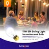 lumenivo 11W S14 Incandescent Bulbs Vintage, Clear Glass Bulb 120/130