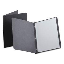 Oxford 52506 Report Cover, 3 Fasteners, Panel and Border Cover, Letter, Black, 25/Box