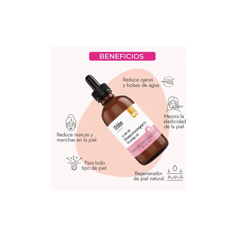 Aceite De Rosa Mosqueta Facial Anti-edad Virgen Puro 100 Ml