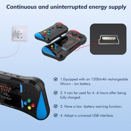 Handheld Game for Kids, Preloaded 500 Retro Video Games, Portable TV Video Gaming Player, Portable Gaming Player Rechargeable Battery 3.5" LCD Screen Mini Arcade Electronic Toy Gifts for Boys Girls